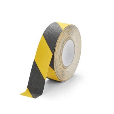 Protišmyková páska, 5 cm x 15 m, DURABLE "DURALINE® GRIP", žltá-čierna