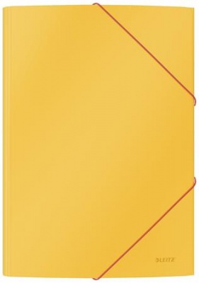 Doska s gumičkou, 15 mm, kartón, A4, LEITZ "Cosy", teplá žltá