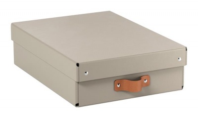 Úložný box, veľkosť M, nízky, LEITZ "Puro", pieskový