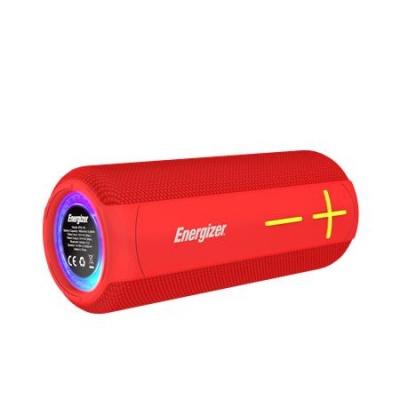 Reproduktor a power banka, prenosné, vodeodolné, Bluetooth 5.0, ENERGIZER "BTS161", červená