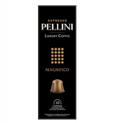 Kávové kapsule, do kávovarov Nespresso®, 10 ks, PELLINI "Magnifico"