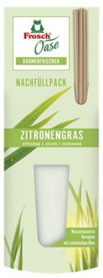 Osviežovač vzduchu, 90 ml, náhradná náplň, FROSCH „Oase“, citrónová tráva