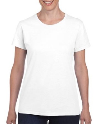 Tričko, dámske, tvarované, 100% bavlna, veľkosť S "Gildan", biele