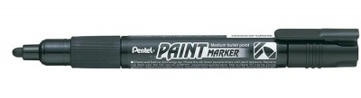 Lakový popisovač, 2 mm, kužeľový hrot, PENTEL "MMP20", čierna