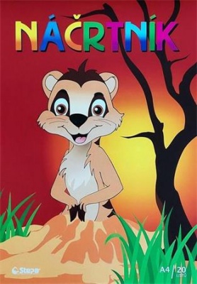 Náčrtník, A4, 80 g, 20 listov, STEPA, biely