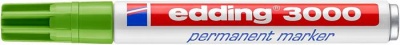 Permanentný popisovač, 1,5-3 mm, kužeľovitý hrot, EDDING "3000", svetlozelená