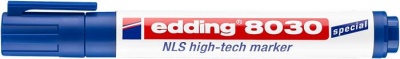 Permanentný popisovač, 1,5-3 mm, kuželový hrot, EDDING "8030 NLS", modrý