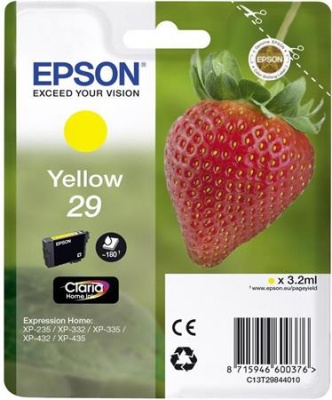 C13T29844010 náplň do tlačiarní XP235/332, EPSON, žltá, 3,2ml