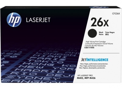 CF226X toner k tlačiarňam LaserJet Pro M402, 426, HP 26X čierna, 9k