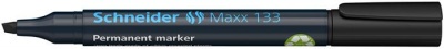 Permanentný popisovač, 1-4 mm, zrezaný hrot, SCHNEIDER "Maxx 133", čierny