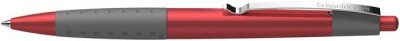 Guľôčkové pero, 0,5 mm, stláčací mechanizmus, SCHNEIDER "LOOX", červené