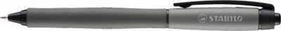 Gélové pero, 0,38 mm, stláčací mechanizmus, STABILO "Palette", čierna
