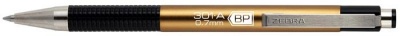 Guľôčkové pero, 0,24 mm, stláčací mechanizmus, farba tela: šampanské, ZEBRA "F301 A", modré