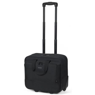 Cestovná taška s priehradkou na notebook, s kolieskami, 16", URBAN FACTORY, čierna