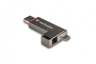 USB kľúč, 512GB, USB-A/C 3.2 Gen1, VERBATIM "Dual QuickStick", čierny