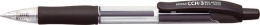 Guľôčkové pero, 0,7 mm, stláčací mechanizmus, PENAC "CCH3", čierne 