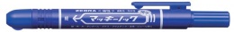 Permanentný popisovač, 1,3 mm, stláčací mechanizmus, ZEBRA "Mckie Retractable", modrá