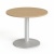 Konferenčný stôl, okrúhly, so sivou kovovou nohou, O 90 cm, MAYAH "Freedom SV-58", jaseň
