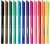Fixky, sada, vyprateľné KORES "Korellos", 12 rôznych farieb