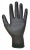 Montážne rukavice, na dlani namočené do polyuretánu, veľkosť: 9, čierne